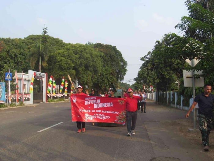 Karnaval Kemerdekaan HUT RI ke 81 warga RT 003 RW 011 Halim Perdanakusuma Jakarta Timur. (Sumber foto: Jandris_Sky)
