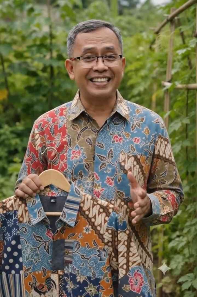 Inovasi daur ulang kain perca menjadi busana batik yang memiliki nilai lingkungan dan budaya. (Sumber foto: Jandris_Sky)