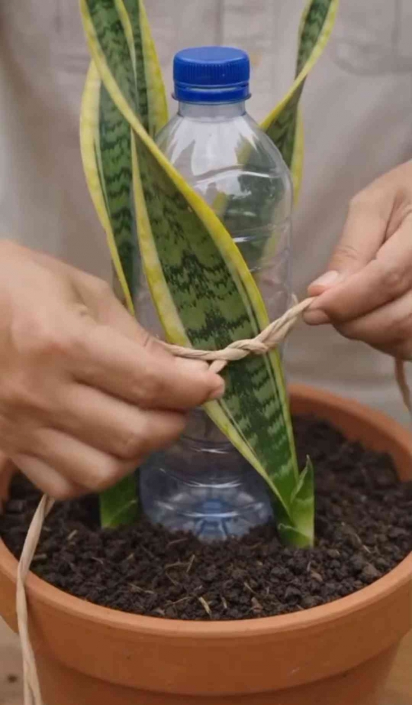Membentuk daun sesuai pola dan ikat daun supaya tidak lepas. (Sumber foto: Jandris_Sky)