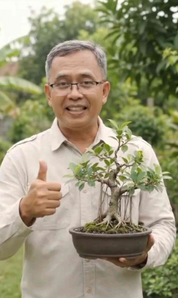 Pohon beringin menjadi salah satu tanaman yang menarik untuk dijadikan bonsai. (Sumber foto: Jandris _Sky)