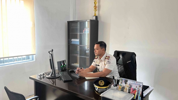 Kepala Rutan fokus mengikuti giat zoom perbaikan tata kelola pelayanan publik