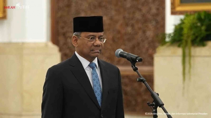 pembacaan sumpah jabatan/sekneg