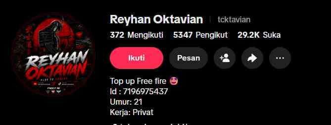 Tiktok Raja Gif Free fire Reyhan Oktavian