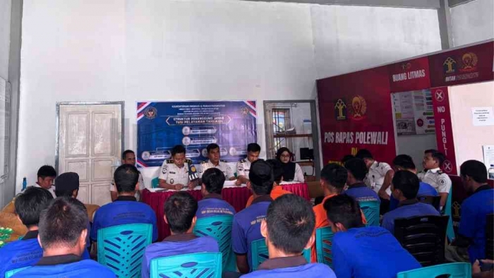 19 Warga Binaan ikuti Pelaksanaan Sidang Tpp di ruang Peltah
