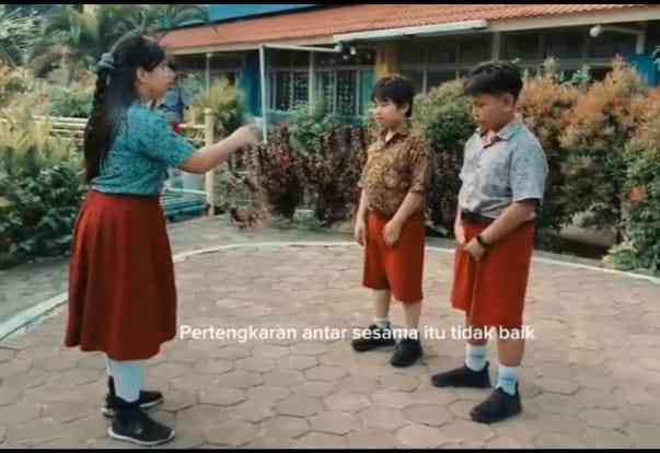 Tangkap layar dari video praktik drama penerapan norma hukum. Foto dokpri