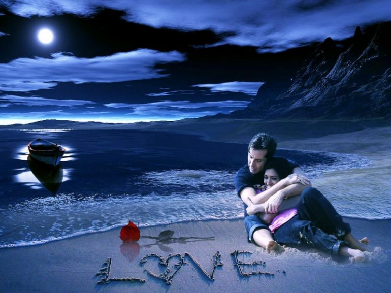 Cinta antar manusia. Sumber foto: http://www.romanticlovepictures.com/downloads/Romantic_Love_Wallpaper1.jpg