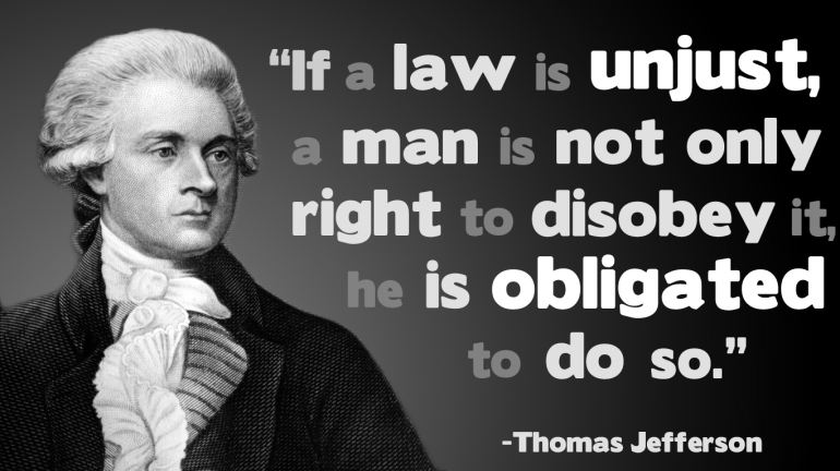 Thomas Jefferson dan salah satu pernyataanya yang terkenal