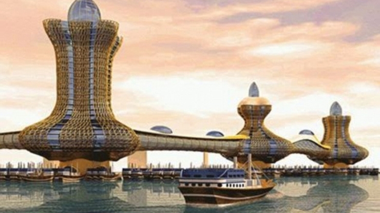 Aladdin City yang diilhami cerita Aladdin dan Sinbad. Photo: https://s.yimg.com/