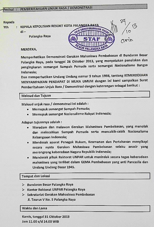 Penolakan Terhadap Hizbut Tahrir serta FPI di Kalteng dan 