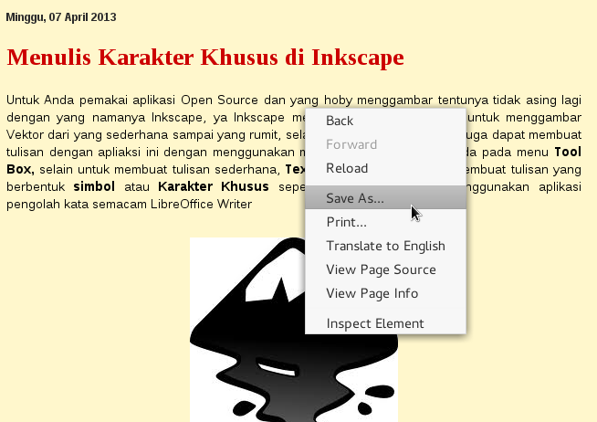 Unduh (simpan) Halaman Situs