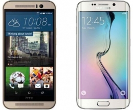 (Samsung Galaxy S6 Edge vs HTC One M9 - foto: lowdown.carphonewarehouse.com)
