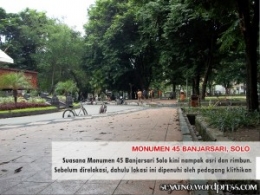 Monumen Banjarsari sesudah relokasi (http://aerbeaerbe.wordpress.com)