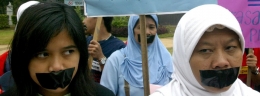 Protest in Indonesien (Archivfotos): Frauen demonstrieren für einen besseren Schutz vor Missbrauch
