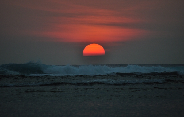 sunset di pantai Tanjung Setia