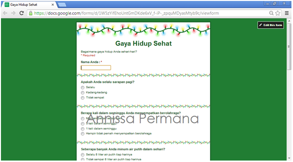 Membuat Kuisioner Online Dengan Google Form Kompasiana Com