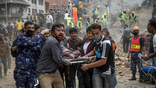 Gempa Nepal - sumber foto: CBSNews