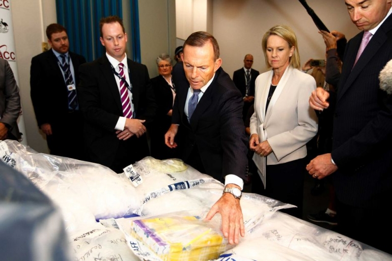 Perdana Tonny Abbott menyatakan perang terhadap narkoba. Photo: http://www.abc.net.au/