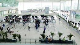 Sebagian area check-in Bandara Sepinggan (KotaBalikpapan Wordpress)