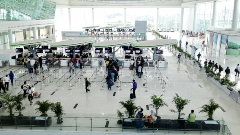 Sebagian area check-in Bandara Sepinggan (KotaBalikpapan Wordpress)