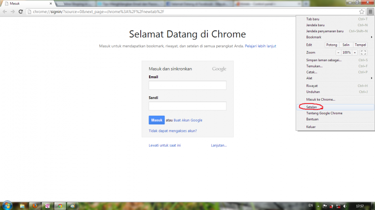 Menghilangkan Password Google Chrome
