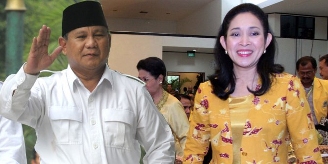 Prabowo dan mantan istri Titiek Soeharto (sumber foto: merdeka.com)