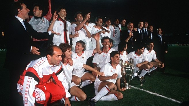 Selebrasi juara Piala Champions 1988-1989
