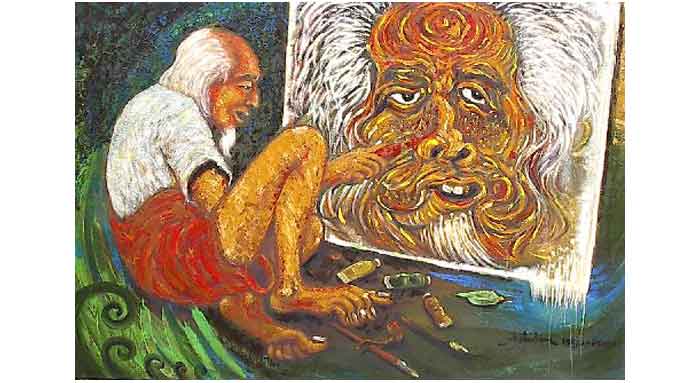Teknik Lukisan Potret Diri Karya Affandi