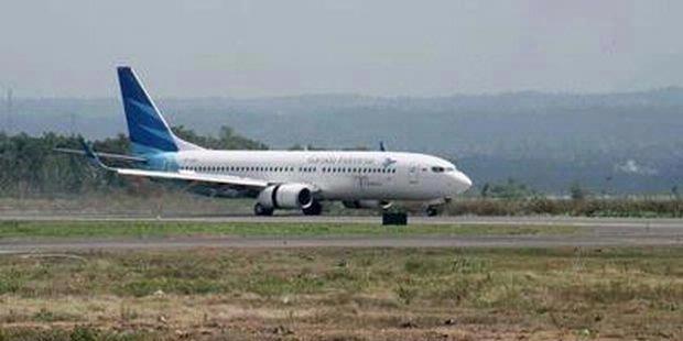 Garuda Indonesia mendarat perdana di BIL (gambar/kompas)