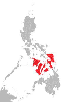 Visaya berwarna merah (sumber: Wikipedia)