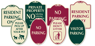 All SignatureSigns™ are available in four different color styles.