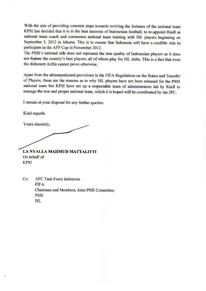Surat Balasan Kpsi Versi Inggris Kompasiana Com