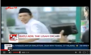 Iklan kampanye Ratu Adil itu Jokowi