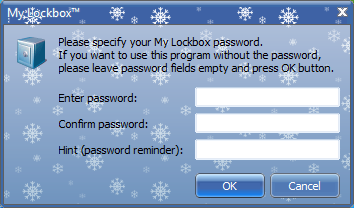 Input password MyLockBox