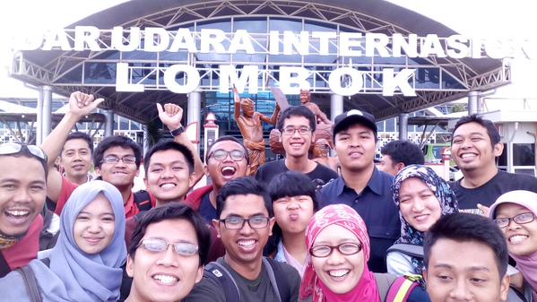 Groufie pertama di Praya, Lombok (dokpri)