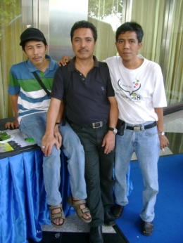 dari kiri ke kanan Dwiki Setiyawan, Ichwan Kalimasada dan Ahmad Zainul Arif (dok dwiki)