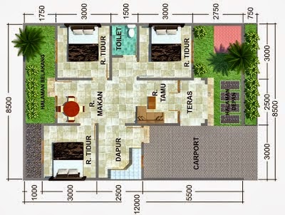 Contoh Denah Rumah Sehat Sederhana dan Simpel oleh Raisa Contoh Denah Rumah Sehat Sederhana dan Simpel oleh Raisa