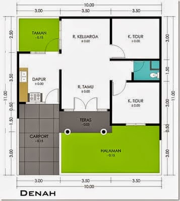 Contoh Denah Rumah Sehat Sederhana dan Simpel oleh Raisa Contoh Denah Rumah Sehat Sederhana dan Simpel oleh Raisa