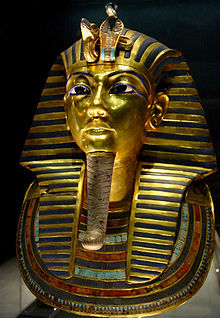 Topeng mumi Tutankhamun, ikon terpopuler untuk Mesir kuno di Museum Mesir (Wikipedia.org)