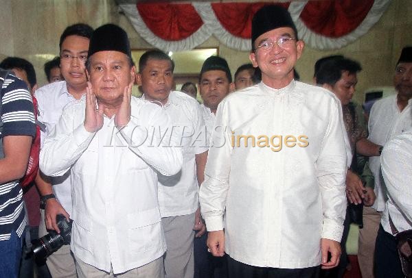 Prabowo dan Surya Darma Ali (sumber foto: kompas image)