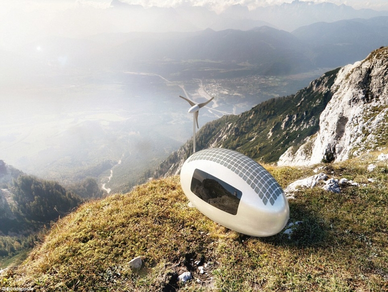 Ecocapsule yang ramah lingkungan. Photo: http://i.dailymail.co.uk/