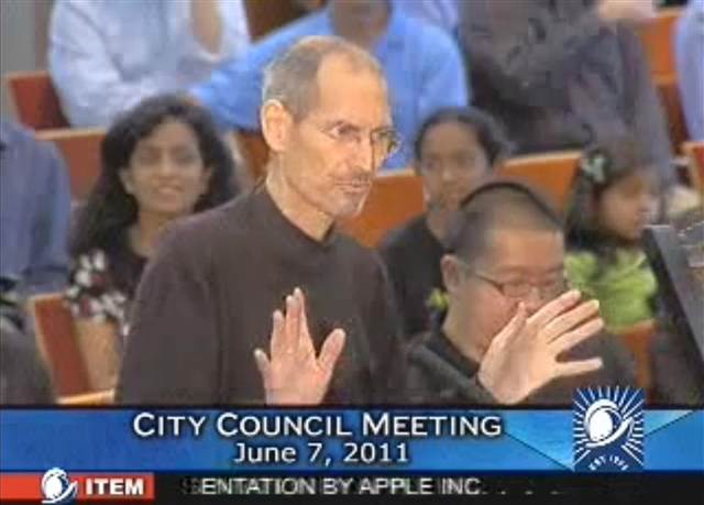 Penampilan terakhir 7 Juni 2011 di Cupertino City Council presentasi untuk H.Q kantor Apple