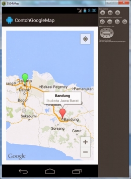 Tampilan Google Map (image:blogspot.com)