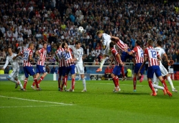 Ramos ketika menyamakan kedudukan di menit 93 (sumber: http://u.goal.com)
