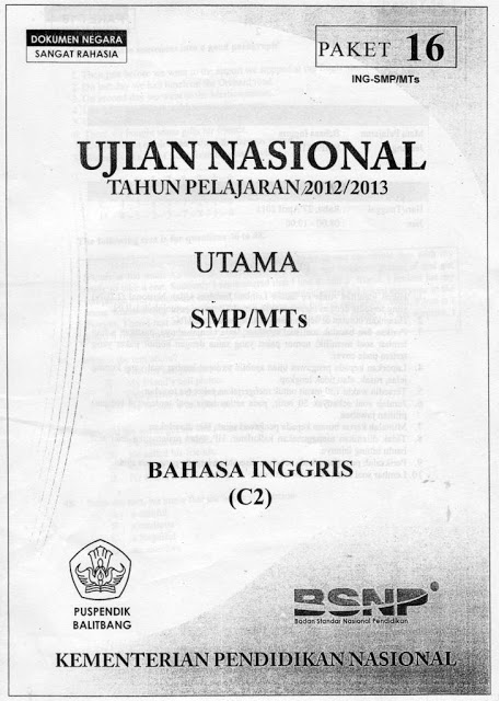 soal un bahasa inggris sma 2012 dan kunci jawaban