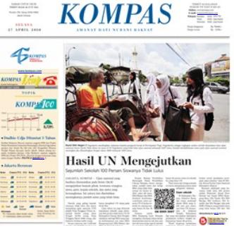 Hasil UN Mengejutkan - Headline Kompas