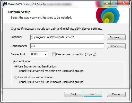 visualsvn server windows