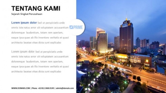 contoh presentasi company profile perusahaan