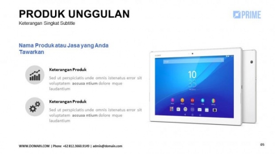 contoh slide presentasi company profile powerpoint