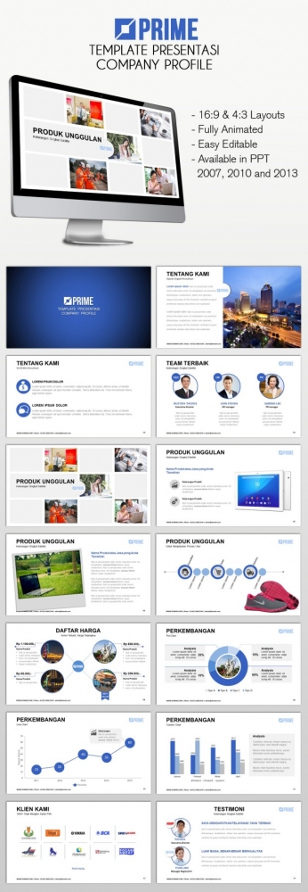 Template Powerpoint Presentasi Company Profile