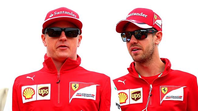 Kimi Raikkonen and Sebastian Vettel are best buds.